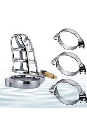 Cage Lọçk Contrôle Physique Homme Ḉhạštịty✿Rḗštråînt 3Pcs Anneaux : 40, 45, 50 mm 