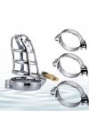 Cage Lọçk Contrôle Physique Homme Ḉhạštịty✿Rḗštråînt 3Pcs Anneaux : 40, 45, 50 mm 