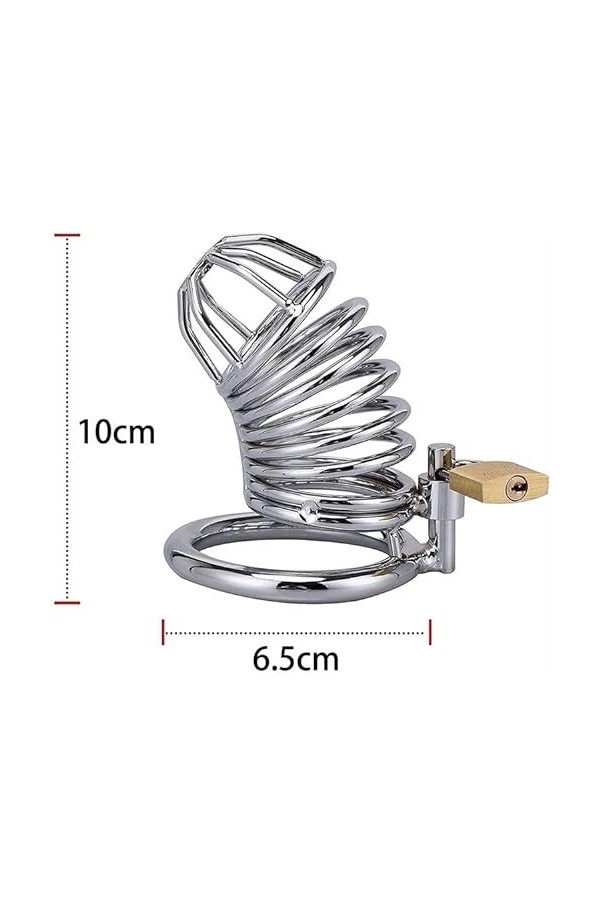 Oiseau Pour Cages Lock Toy Homme Daventure Device Verrouillage Cage de Verrouillage Metal Anneau Ajustable Contrôler Disposit