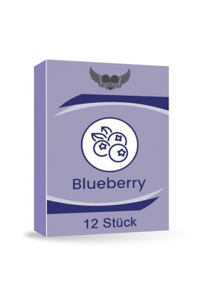 Préservatifs au goût de myrtille 52mm - 12 pièces Feeling real Extra mince Extra humide Film lubrifiant pour les relations an