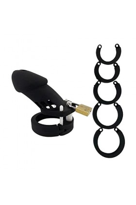 Glowdolls Ajustable pour Mousqueton Toy Lock Homme Silicone Device Cages Anneau Dispositif Confortable Contrôler Hommes Daven