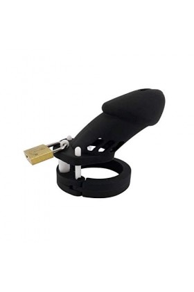 Lock Toy Confortable Anneau Cages Oiseau Homme Cage de Verrouillage Ajustable Device Silicone Sport Heureux -WD6