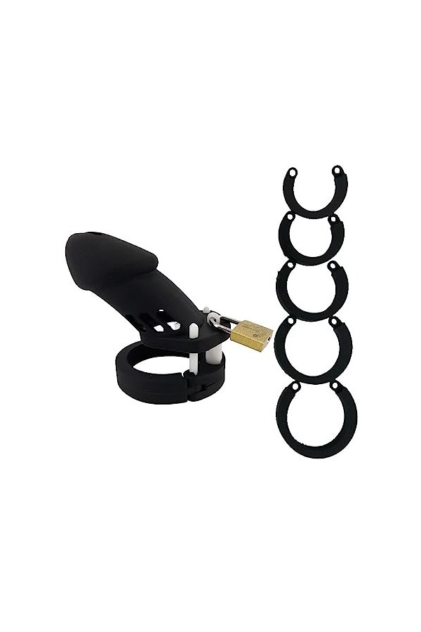 Verrouillage Toy Lock Harnais Verrouillage de Cage Anneau Contrôler Cages Device Daventure Pour Homme Chiens Silicone Ajustab