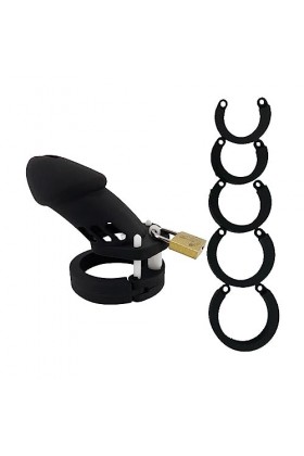 Confortable Verrouillage de Cage Harnais Homme Contrôler Pour veste Device Anneau Ajustable Daventure Toy Lock Chiens Silicon