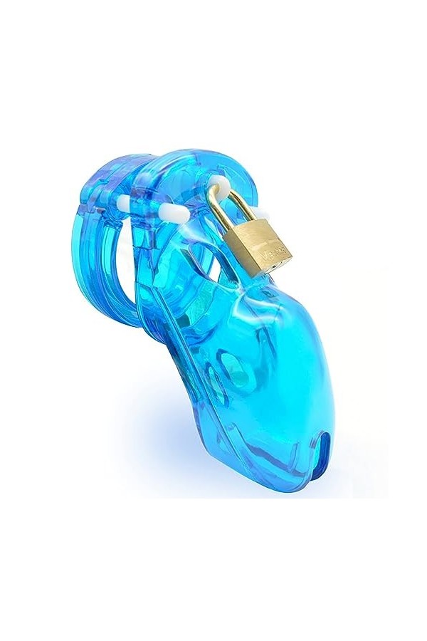 Jouet de massage en plastique extra-long avec clés et serrures, avec anneau de cinq tailles avec anneau anti-détachement,Noir