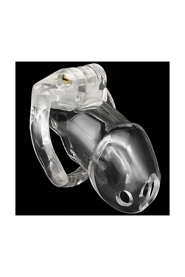 Super léger trompette ventilé jouet de massage avec clé et serrure résine avec quatre anneaux de taille,Rose