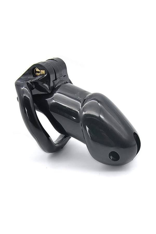 Grande cage respirante en résine ultra-légère avec quatre anneaux de taille,Noir