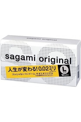 Sagami Original 002 Lot de 10 préservatifs taille L + protection HeartForCards 1 