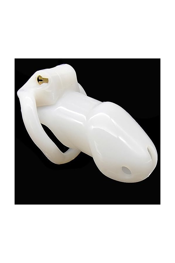 Grande cage respirante en résine ultra-légère avec quatre anneaux de taille,Noir