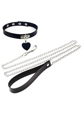 Bijoux Cloche Corde Collier en Métal Sexy Pendentif Cosplay Kitty du Cou Punk Collier en Cuir Accessoires Collier Collier Cha