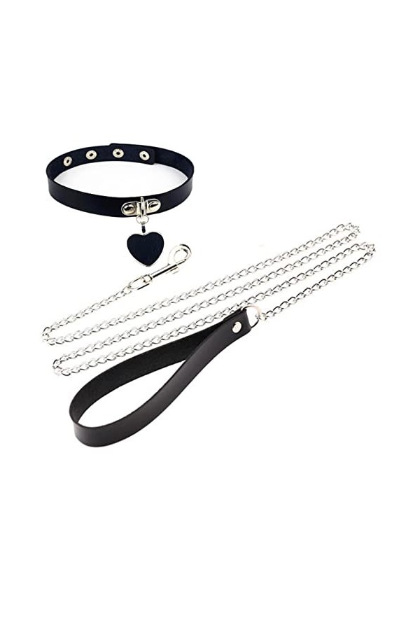 Bijoux Cloche Corde Collier en Métal Sexy Pendentif Cosplay Kitty du Cou Punk Collier en Cuir Accessoires Collier Collier Cha