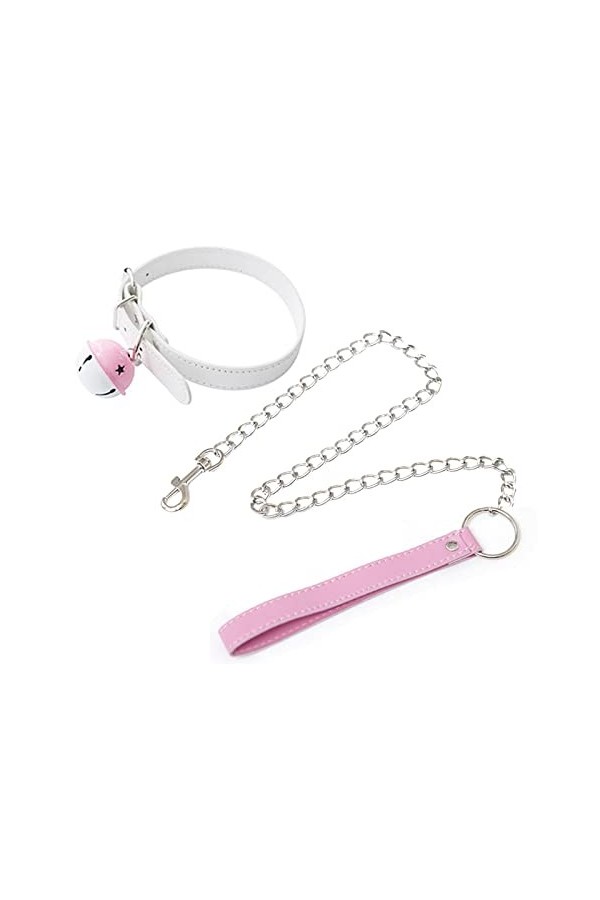 Bijoux Cloche Corde Collier en Métal Sexy Pendentif Cosplay Kitty du Cou Punk Collier en Cuir Accessoires Collier Collier Cha