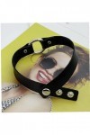 Mode Vintage Punk En Cuir Ras Du Cou Gothique Réglable Fer Cercle Collier Ras Du Cou Collier Bijoux pour Filles En Cuir Noir 