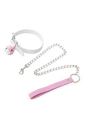 Corde Collier Bijoux Accessoires Cuir Cosplay Collier Du Cou Bell Traction Collier Corde Pendentif Chaîne En Métal Pour Les F