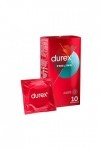 Durex FEELING AJUSTÉ - 10 Préservatifs Ultra Fins et Lubrifiés - Taille Ajustée