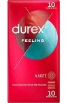 Durex FEELING AJUSTÉ - 10 Préservatifs Ultra Fins et Lubrifiés - Taille Ajustée