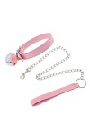 Bijoux Collier En Cuir Lien Kitty Collier Sexy Du Cou Cloche Chaîne Corde Corde De Traction Cosplay Pour Femme Pendentif Avec