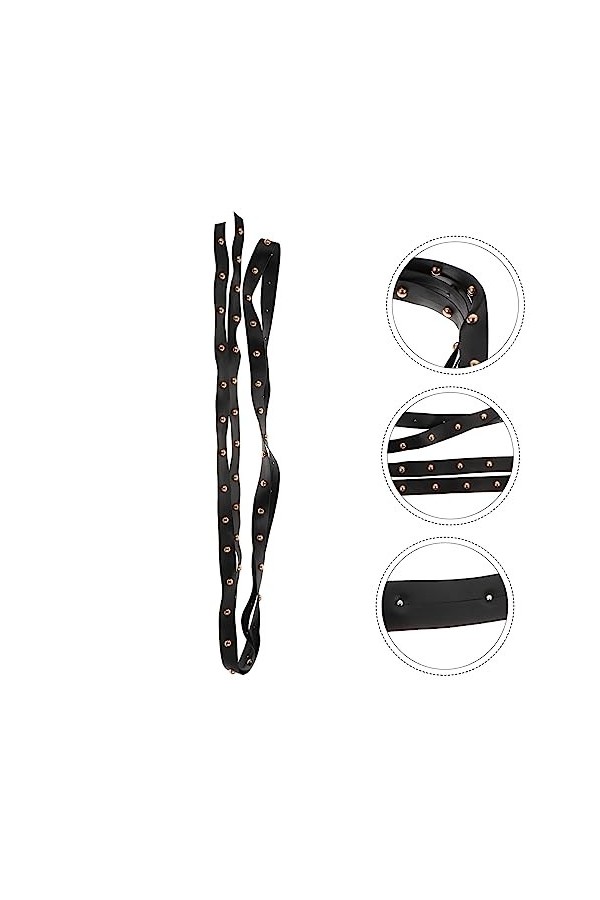 SEWACC 1 PC DIY Orange Rivets Jouet Bdsm Collier Goth Bijoux Gothique Collier Ras Du Cou Collier Ras Du Cou Pour Les Femmes R