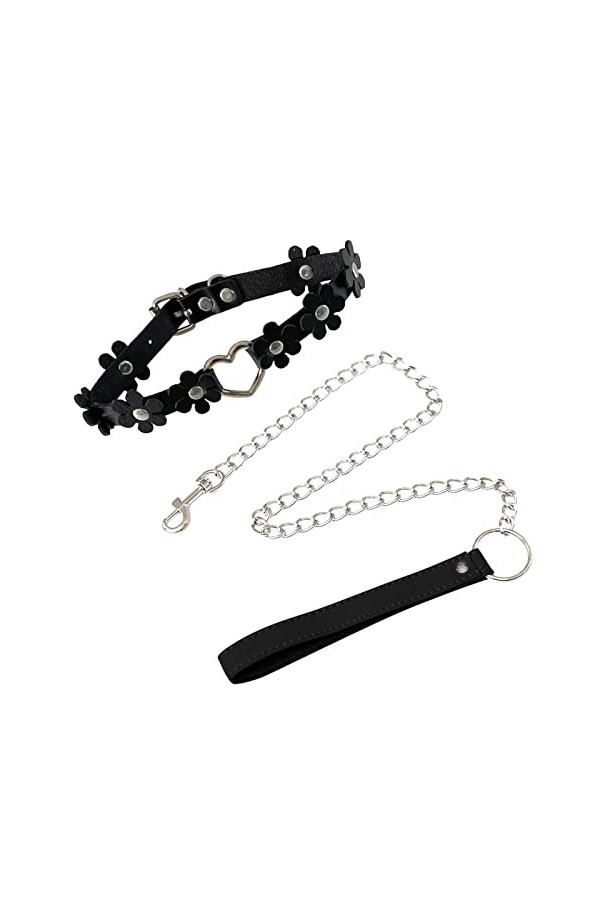 Gaine Mariée Collier du cou bijoux Cosplay pendentif cloche métal lien Punk collier collier accessoires tour de cou corde cha