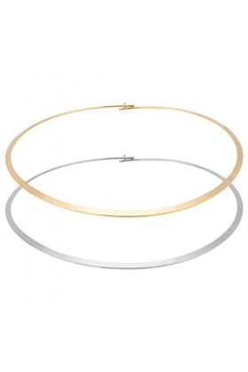 UNICRAFTALE 2 pcs 2 Couleurs en Acier Inoxydable Fil Wrap Collier Colliers Collier Hypoallergénique en Métal Ouvert Ras du Co