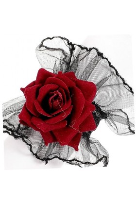 Amosfun Bracelet 1 Paire De Dentelle Accessoires Lolita Poignets Élastiques Pour Manches Poignets Pour Femmes Menottes Lolita