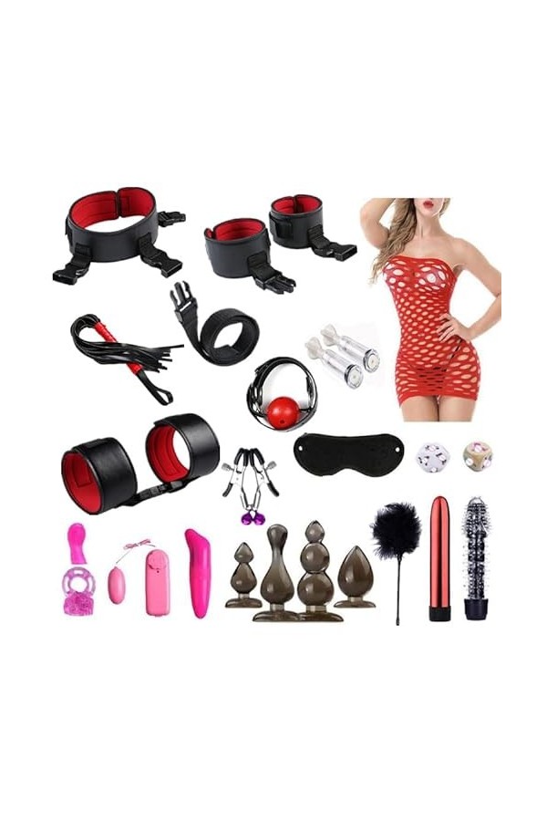 Plusieurs sangles de plongée couplent des jouets dentraînement sexuel, des vêtements dentraînement de fitness rouge 