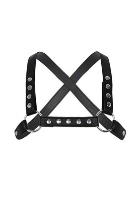 Alvivi Homme Harnais de Poitrine Bandage Ceinture Faux Cuir Gay Sexy Maillot de Corps Erotique Jouet Plaisir Loisir Jeu de Rô