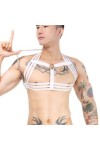 JPXJGT Homme Harnais De Poitrine Sexy Transparent Lingerie Licou Cou Corps élastique Harnais Bandage Color:Black,Size:One Siz