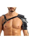 Harnais pour homme en cuir synthétique avec boucle réglable pour cosplay, club, punk, gothique, festival, rave, fête dHallow