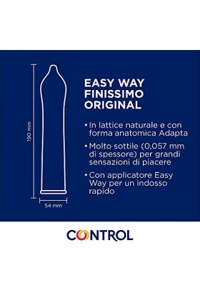 Control EasyWay Finissimo Original préservatifs fins avec languette pour port rapide - 24 préservatifs