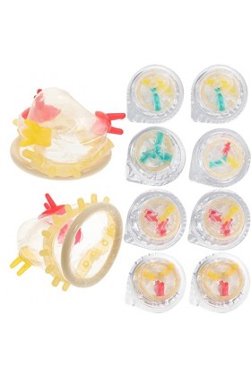 Abaodam 24 Pièces Préservatifs Fleur Colorés Préservatifs Hommes Confortables Préservatifs Masculins En Latex Préservatifs Ar