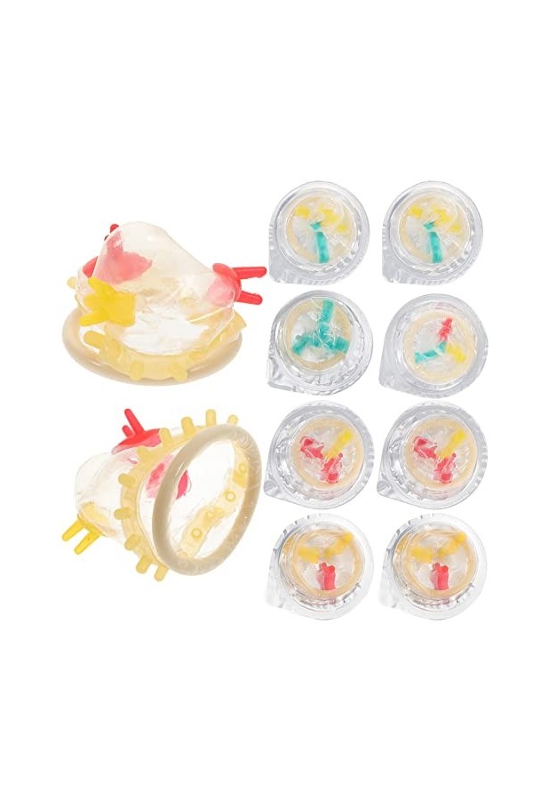 Abaodam 24 Pièces Préservatifs Fleur Colorés Préservatifs Hommes Confortables Préservatifs Masculins En Latex Préservatifs Ar