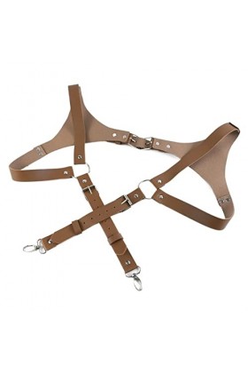 TRENIS Hommes Bretelles Vintage En Cuir Bretelles Bretelles Hommes Harnais Punk Poitrine Épaule Ceinture Sangle Vêtements Acc