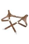 TRENIS Hommes Bretelles Vintage En Cuir Bretelles Bretelles Hommes Harnais Punk Poitrine Épaule Ceinture Sangle Vêtements Acc
