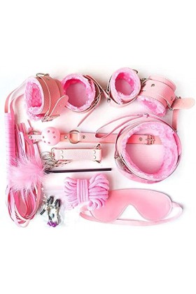 TEEC Kit de Bandage BDSM Mobilier de Lit Durable et Réglable Ensemble de 10 Pièces