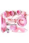 TEEC Kit de Bandage BDSM Mobilier de Lit Durable et Réglable Ensemble de 10 Pièces