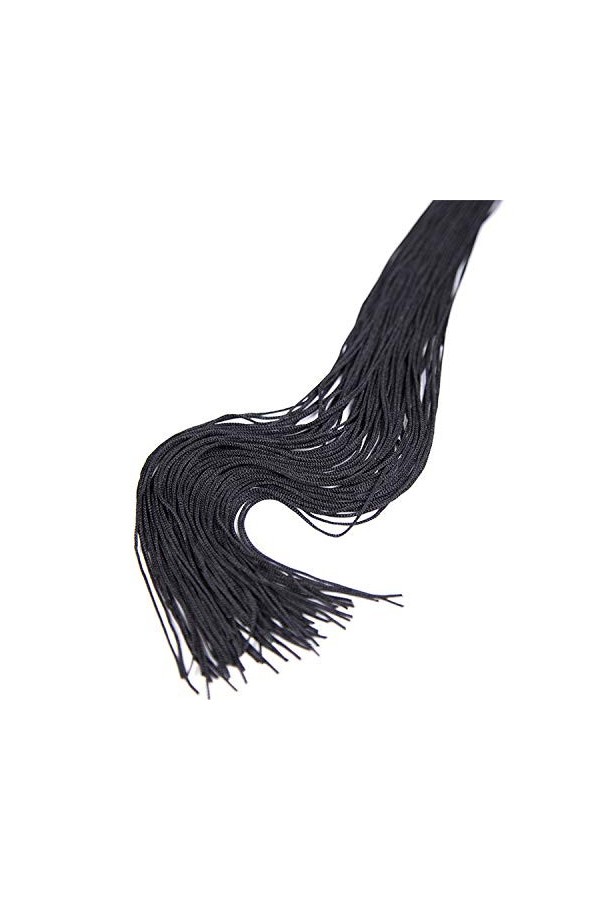 RianGor Fouet équestre chevauchant Un Jouet de fête pour Couple tissé Noir