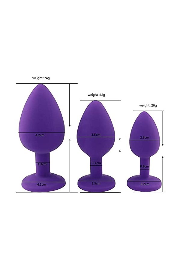 3 pièces/Ensemble matériel de Massage Relaxant en Silicone Kit Outils de Formation avec bâton de Machine Vibrant pour Couples