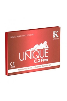 Kamyra Unique Free : 24x3 Préservatifs sans latex en étui discret