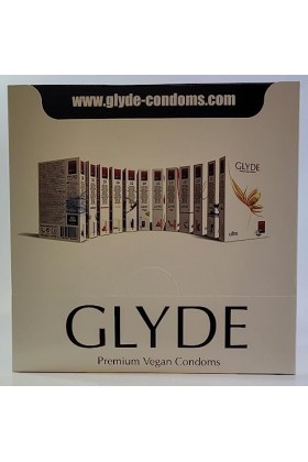Glyde Ultra Vanilla : 10x10 préservatifs vegans, offre spéciale!