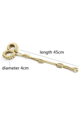 Amazing Mall Imitation Chanvre Corde Ensemble réglable attaché Mains et Pieds Couples Jeu Alternatif Jouets Accessoires de sc