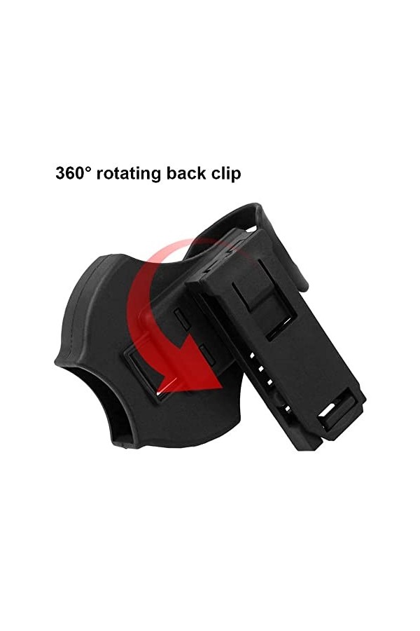 Etui Menottes Tactique, Pochette Porte-Menottes Snap Rotatif à 360° Étui Taille Gadget pour Ceintures de 1,5 à 2,0 pour C