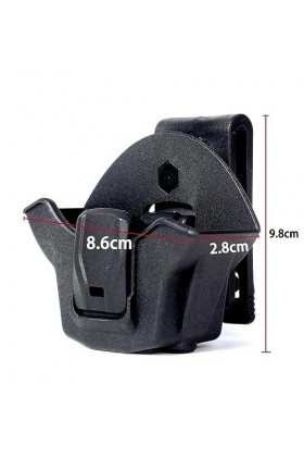 OWB Étui de menottes à verrouillage automatique professionnel pour menottes standard avec porte-clés