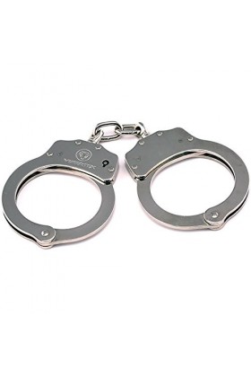 Vipertek double Lock en acier Police Edition DE Qualité professionnelle des Menottes Argent par Vipertek