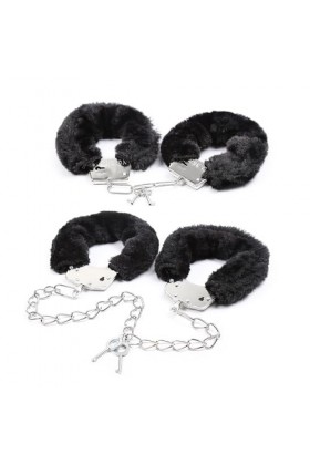 Ensemble de manilles moelleuses pour adultes | Poignet de cheville en acier inoxydable, joint torique, Double verrouillage, m