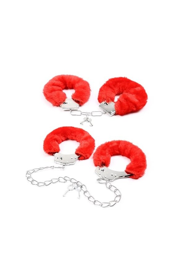 Ensemble de manilles moelleuses pour adultes | Poignet de cheville en acier inoxydable, joint torique, Double verrouillage, m