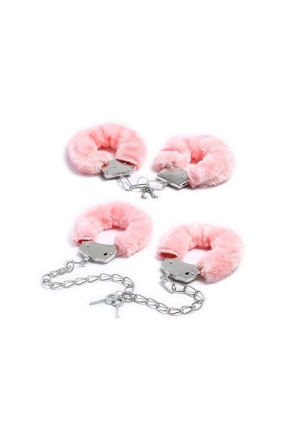 Ensemble de manilles moelleuses pour adultes | Poignet de cheville en acier inoxydable, joint torique, Double verrouillage, m