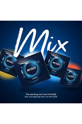 My.Size Mix préservatifs taille 6, 64 mm, pack avantageux, contenu 60 pièces