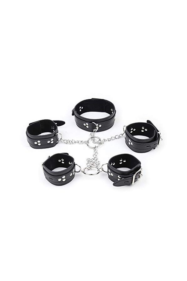 Rêstraiňt Play Cüffs Ajustable,Cuir Gothique B`D`S-M Accessoires