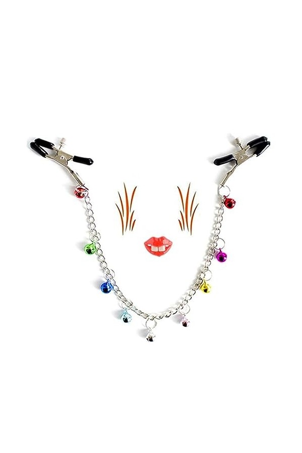 HUNTVE 1Pcs Metal Bell Body Clip Chain Clip Exotic Accessory Gothic Fetish Costume Festival Rave Costume